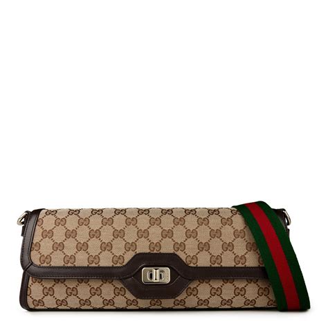 Gucci Luce medium shoulder bag in beige and 